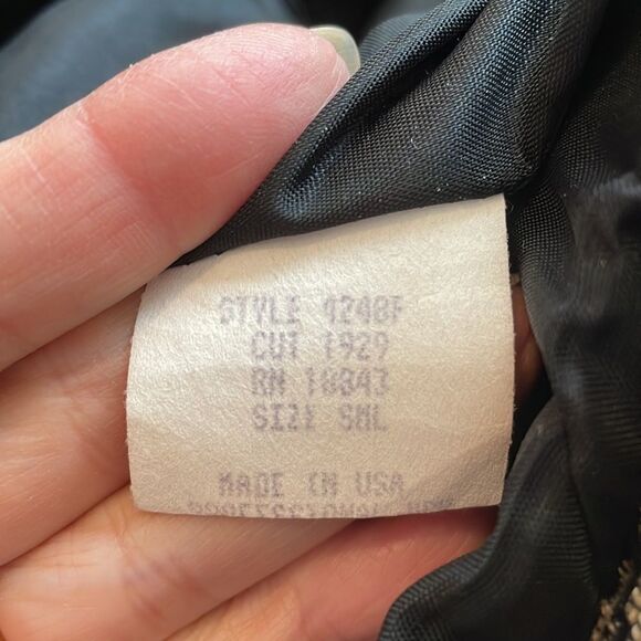 Emil Rutenberg tan & black cropped jacket with faux fur collar & cuffs - Picture 8 of 9